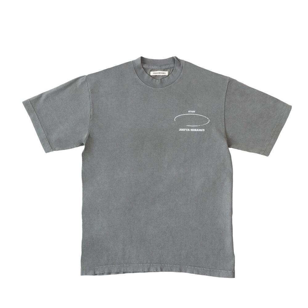 Joshua Mohamed Short Sleeve Staff T Shirt Charcoal Grey Mens XL New Tee